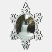 セントメアリー秋I at Glacier National Park スノーフレークピューターオーナメント (右)