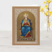 セントメアリー賛美ヴァージンヴィンテージ カード (黄色い花)