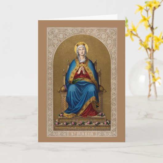 セントメアリー賛美ヴァージンヴィンテージ カード (黄色い花)