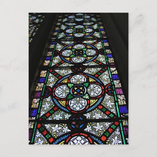 セントメアリー ビショップス リディアードのステンドグラス窓 ポストカード (正面)