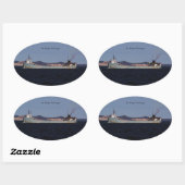 セントメリーズチャレンジャーステッカー 楕円形シール (シート)