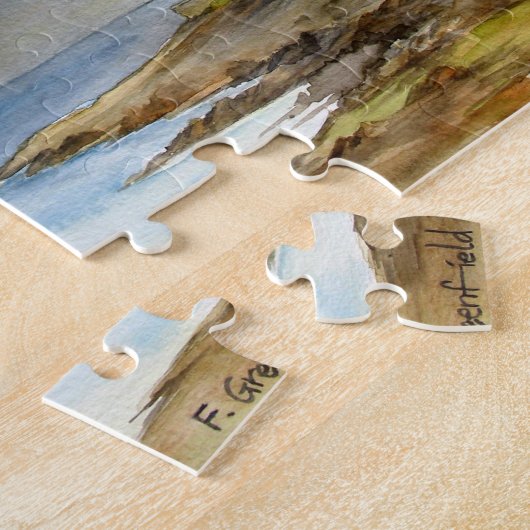 セントメリーズライトハウスウィットリーベイノースイーストイングランド ジグソーパズル (側面)