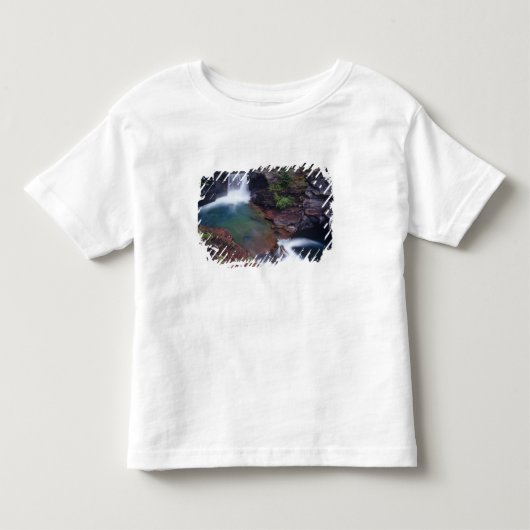 セントメリー滝 グレイシャー国立公園内 トドラーTシャツ (正面)