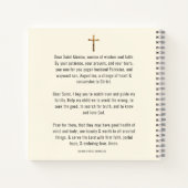 セントモニカオーガスティンカトリック祈りの言葉カード ノートブック (裏面)