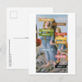 セントラファエルとトバイアスのカラーパレット(M 017) ポストカード (正面/裏面)