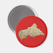 セントラフリク地図マグネット マグネット (正面/裏面)