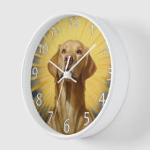 セントラブラドールレトリバー 壁時計 (傾斜)