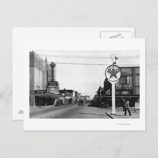 セントラリアWA通りシーンタウンビュー写真 ポストカード (正面/裏面)