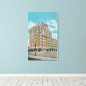 セントラリアWA – ホテルルイス – クラーク キャンバスプリント (インサイチュ (ウッドフロア))