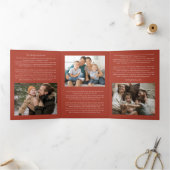 セントラルアーチ アンティーククリスマスニュースレター 三つ折りクリスマスカード (内部)