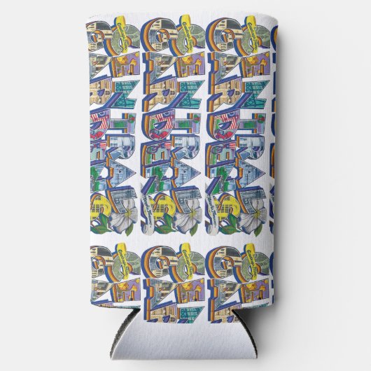 セントラルガーデンズムラルクーラーボックス スリム缶クーラー (正面)