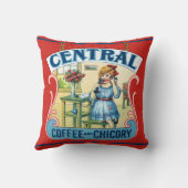セントラルコーヒーコーヒー及びチコリー装飾用クッション クッション (裏面)