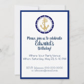 セントラルゴールデンいかり誕生日招待状 招待状 (正面)