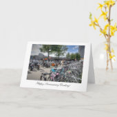 セントラルステーション バイクス、ハッピーアニバーサリー ダーリン カード (黄色い花)