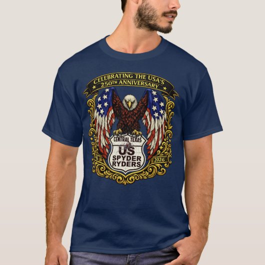 セントラルテキサス支部 - イーグル USA250 1s Tシャツ (正面)