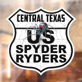 セントラルテキサス支部 - デカール支部ロゴ ウィンドウサイン (シート2)