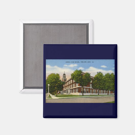 セントラルハイスクールYpsilantiミシガン州 – ヴィンテージ マグネット (正面/裏面)