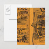 セントラルバーモント、グランドトランクライン ポストカード (正面/裏面)