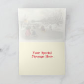 セントラルパークでの冬の楽しみ カード (内部)