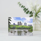 セントラルパークでボート ポストカード (スタンド正面)