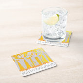 セントラルパークで休日！:) スクエアペーパーコースター (インサイチュ)