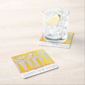 セントラルパークで休日！:) スクエアペーパーコースター (インサイチュ)