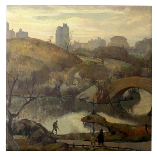 セントラルパークのシーン(ニューヨーク,アメリカ) タイル (正面)