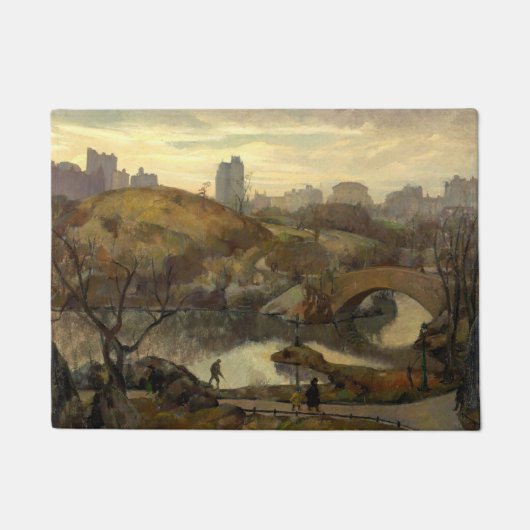 セントラルパークのシーン(ニューヨーク,アメリカ) ドアマット (正面)