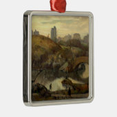 セントラルパークのシーン（ニューヨーク，アメリカ） メタルオーナメント (右)