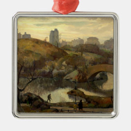 セントラルパークのシーン（ニューヨーク，アメリカ） メタルオーナメント