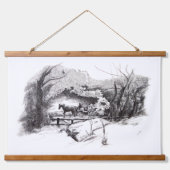 セントラルパークのタペストリーぶら下がったを乗り越える 吊り下げ型タペストリー (正面)