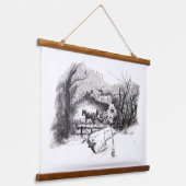 セントラルパークのタペストリーぶら下がったを乗り越える 吊り下げ型タペストリー (傾斜あり)