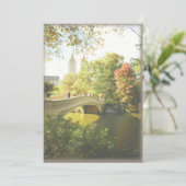 セントラルパークのボウブリッジでの結婚式 招待状 (スタンド正面)