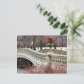 セントラルパークのボウブリッジの写真 ポストカード (スタンド正面)