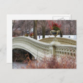 セントラルパークのボウブリッジの写真 ポストカード (正面/裏面)