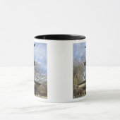 セントラルパークの乾いた冬のベセスダの泉 マグカップ (中央)