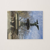 セントラルパークの乾燥した冬のベテスダ噴水 ジグソーパズル (横)