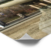 セントラルパークの乾燥した冬のベテスダ噴水 ポスター (角)