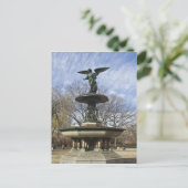 セントラルパークの乾燥した冬のベテスダ噴水 ポストカード (スタンド正面)