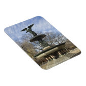 セントラルパークの乾燥した冬のベテスダ噴水 マグネット (右側)