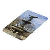 セントラルパークの乾燥した冬のベテスダ噴水 マグネット (左側)