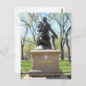 セントラルパークの像 ポストカード (正面/裏面)