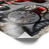 セントラルパークの冬季馬車の馬 フォトプリント            (角)