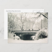 セントラルパークの冬 ポストカード (正面/裏面)