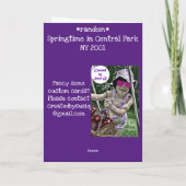 セントラルパークの春 カード (裏面)