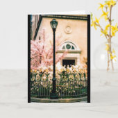 セントラルパークの春 カード (黄色い花)