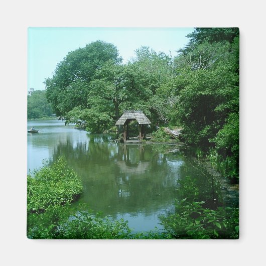 セントラルパークの湖 マグネット (正面)