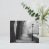 セントラルパークの白と黒の風景 ポストカード (スタンド正面)
