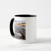 セントラルパークの空中眺め-夕日 マグカップ (正面左)