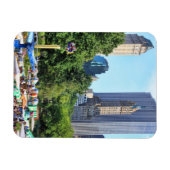 セントラルパークアミューズメントパーク、超高層ビル背景 マグネット (横)